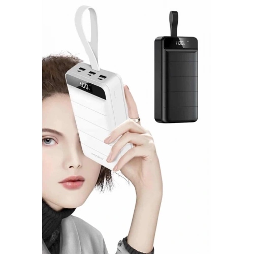 BFS 50.000 Mah Powerbank Turbo Hızlı Led Göstergeli Android İOS Uyumlu Taşınabilir Askılı