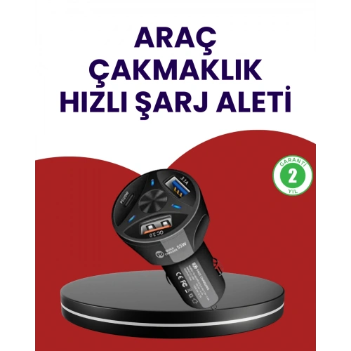 BFS 55W PD ve Quick Charge 3.0 Destekli Polygold Araç Şarj Adaptörü