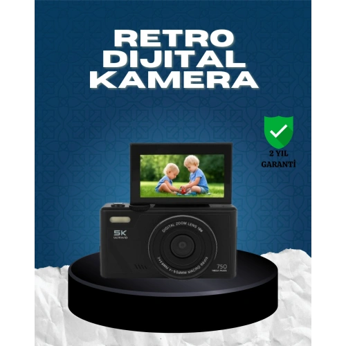 BFS 5K UHD Dijital Kamera 75MP Sensör 18x Zoom Stabilizasyonlu