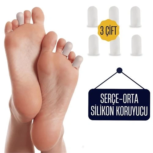 BFS  6 ADET Serçe Parmak İçin Silikon Koruyucu