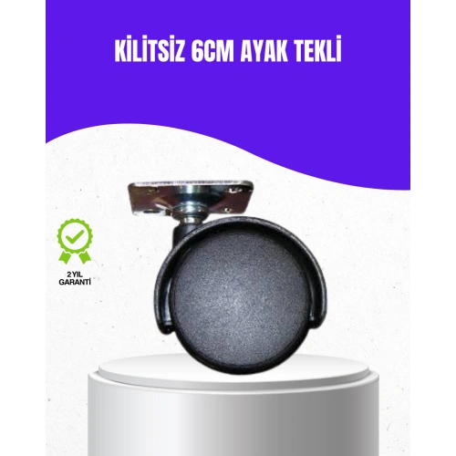 BFS 6 cm Kilitsiz Masa Ayağı Tekli Döner Tekerlek