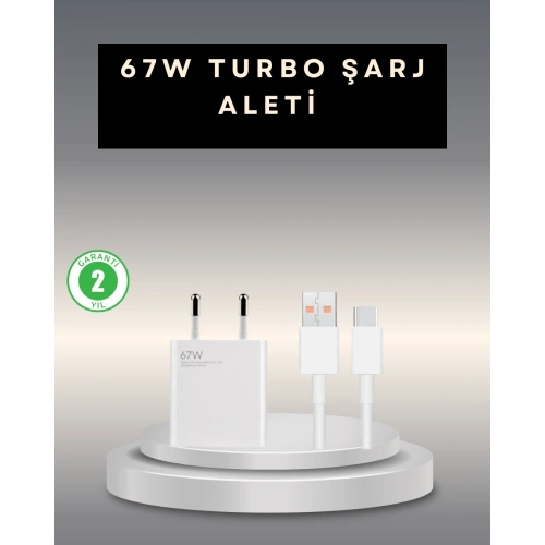 BFS 67 Watt Type C Şarj Adaptörü Xiaomi Poco X3 X4 X5 Pro Uyumlu