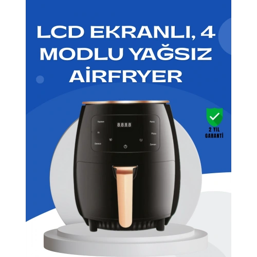 BFS 6L Yağsız Fritöz 2400W Dokunmatik Ekran Otomatik Kapanma Airfryer