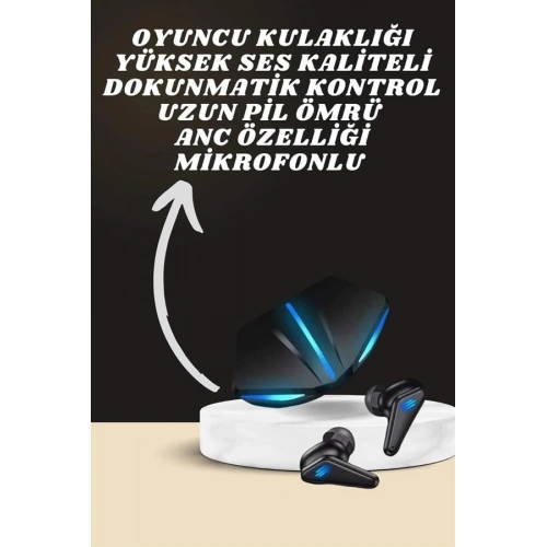BFS 7 Kordonlu Akıllı Saat Ve Oyuncu Kulaklığı ANC Özelliği Kulak İçi Mikrofonlu Sesli Görüşme