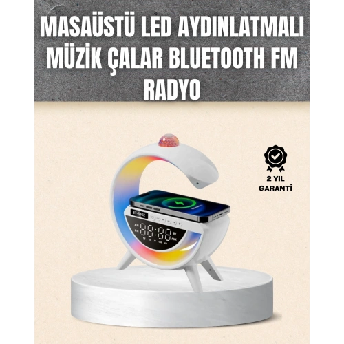 BFS 7 Ses Efektli RGB Işıklı FM Destekli Kablosuz Şarjlı Bluetooth Hoparlör