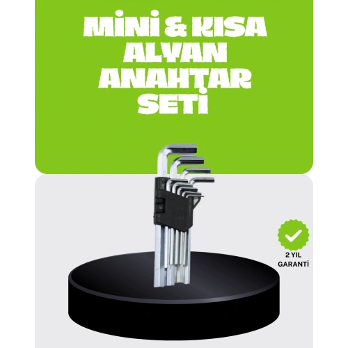 BFS 9 Parça Alyan Anahtar Seti Bisiklet Mobilya ve Otomotiv Uyumlu