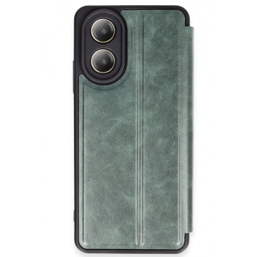 BFS   A38 Kılıf Flip Cover - Koyu Yeşil