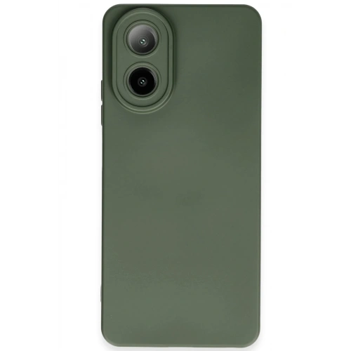 BFS   A38 Kılıf Nano içi Kadife Silikon - Koyu Yeşil