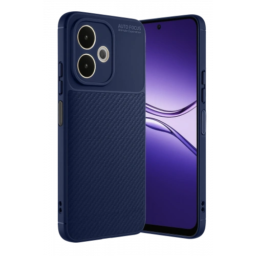 BFS   A5 Pro 4G Kılıf Auto Focus Karbon Kapak - Lacivert