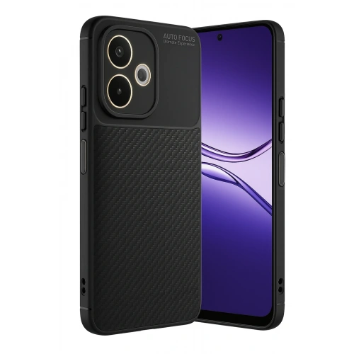 BFS   A5 Pro 4G Kılıf Auto Focus Karbon Kapak - Siyah