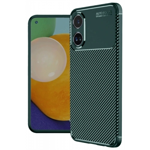 BFS   A60 Kılıf Auto Focus Karbon Kapak - Koyu Yeşil