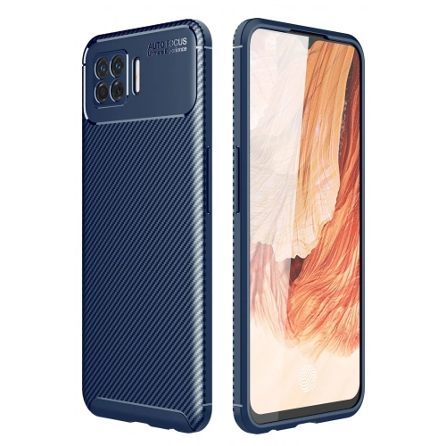 BFS   A73 Kılıf Auto Focus Karbon Kapak - Lacivert
