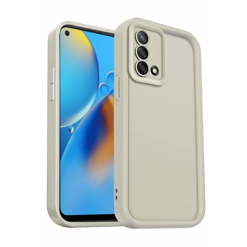 BFS   A74 4G Kılıf Viera Silikon - Krem