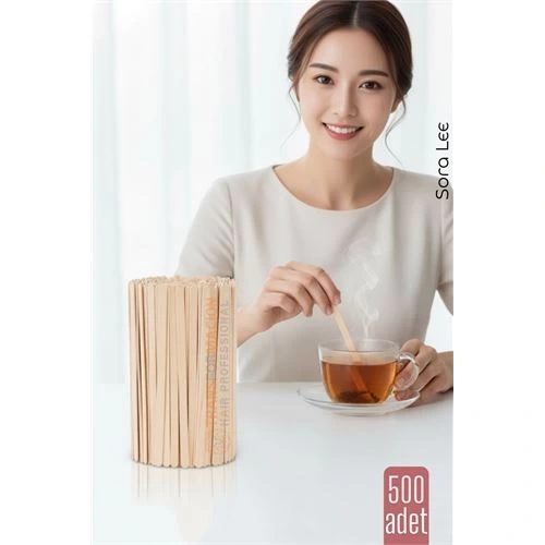 BFS Ahşap Karıştırıcı Kaşık – 500’lü Paket | Çay, Kahve ve Servis İçin Hijyenik ve Pratik!