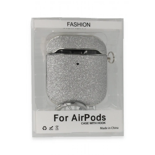 BFS  Airpods 2 (2.nesil) Spell Simli Kılıf - Gümüş