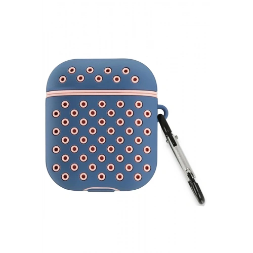 BFS  Airpods 2 (2.nesil) Spor Delikli Kılıf - Mavi-Pembe