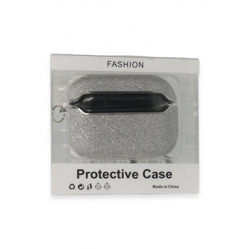 BFS  Airpods 3 (3.nesil) Spell Simli Kılıf - Gümüş