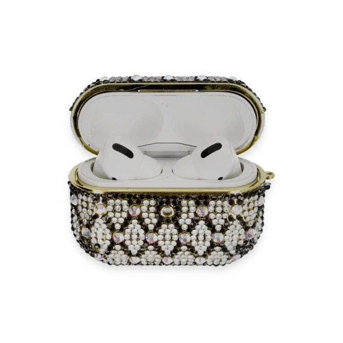 BFS  Airpods Pro 2 (2.nesil) Klor Taşlı Kılıf - Desen 2