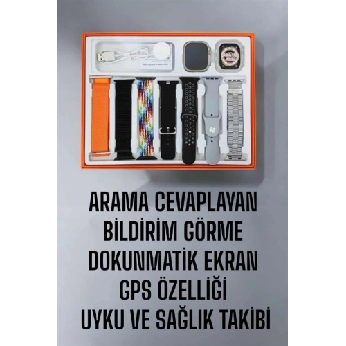 BFS Akıllı Saat 7 Kordonlu Metal,Plastik Ve Hasır Kordon Seçeneği