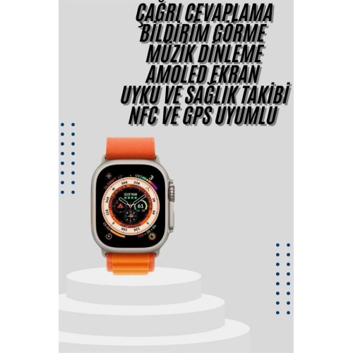 BFS Akıllı Saat Bleutooth Bağlantılı Akıllı Saat Amoled Ekran 49 MM