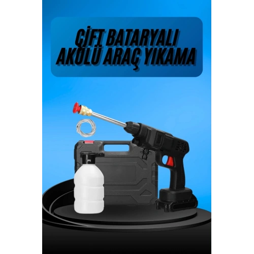 BFS Akülü Oto Araç Yıkama Yüksek Basınçlı Araba Yıkama Makinesi Şarjlı