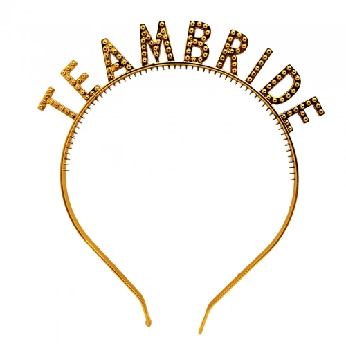 BFS   Altın Renk Team Bride Taç – Gelin ve Nedime Tacı