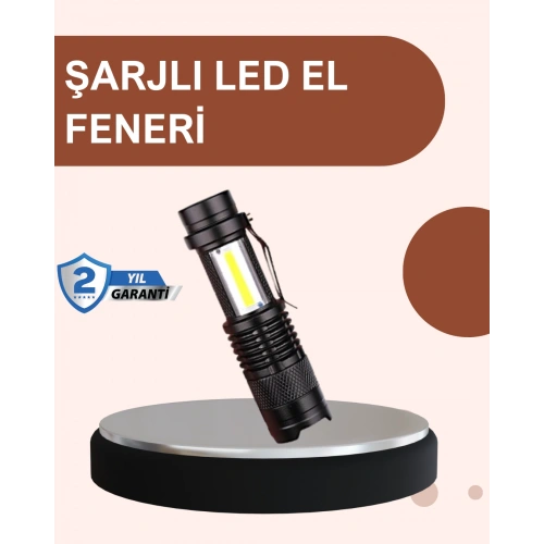 BFS Alüminyum Gövdeli 2000 Lümen Güçlü LED El Feneri