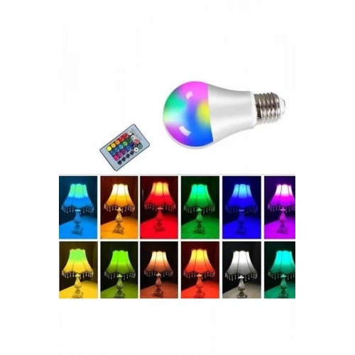 BFS Ambiyans Aydınlatma RGB Led Lamba Kumandalı Renk Değiştirebilen