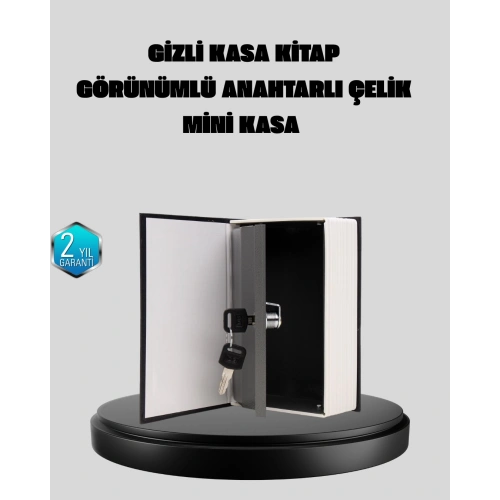 BFS Anahtarlı Gizli Kitap Kasa – Metal İç Yapı, Kamuflajlı Sözlük Tasarım