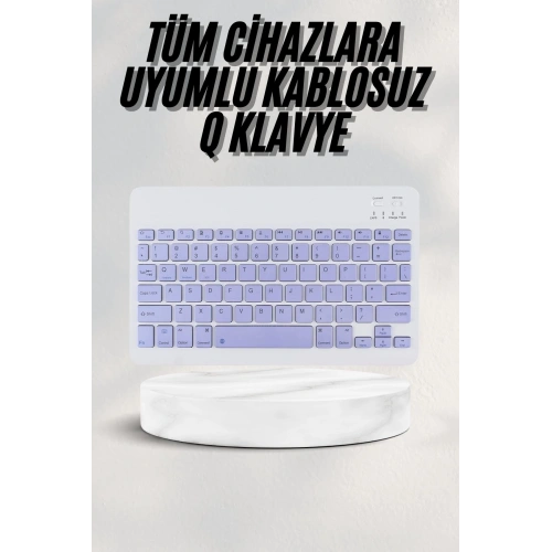BFS Android ve İOS Uyumlu Bluetooth Kablosuz Türkçe Q Klavye Renkli