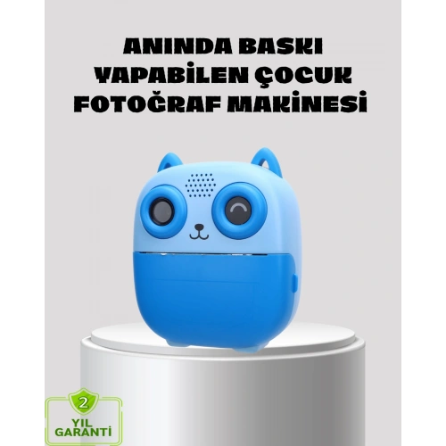 BFS Anında Baskı Özellikli Çocuk Kamerası 48MP 1080P Çift Lens 32GB Destekli