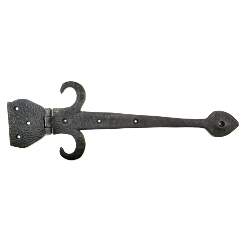 BFS Antika Tarz Dekoratif Pirinç Kuyruklu Çanak Menteşe - 137x390 Mm, Oksit