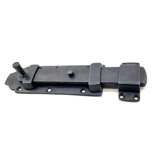 BFS Antika Tarz Dekoratif Pirinç Yassı Kapı Sürgüsü - 55x215 Mm, Oksit