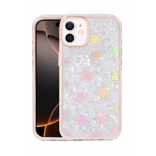 BFS  Apple iPhone 11 Lumi Desenli Kapak - Pembe