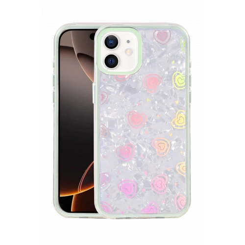 BFS  Apple iPhone 11 Lumi Desenli Kapak - Yeşil