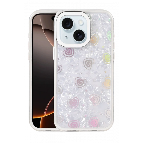 BFS  Apple iPhone 14 Lumi Desenli Kapak - Beyaz