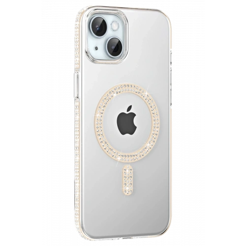 BFS  Apple iPhone 14 Move Taşlı Magsafe Kapak - Pembe