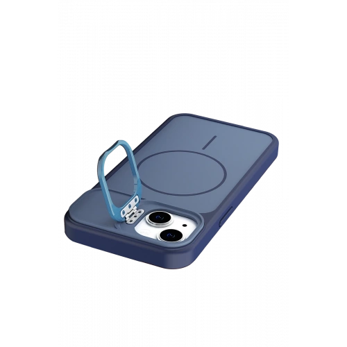 BFS  Apple iPhone 14 Pale Magsafe Standlı Kapak- Mavi