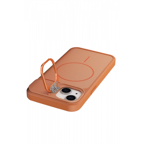 BFS  Apple iPhone 14 Pale Magsafe Standlı Kapak - Turuncu