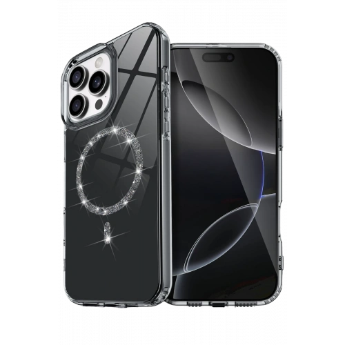BFS  Apple iPhone 14 Pro Max Live Diamond Magsafe Kapak - Siyah