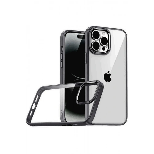 BFS  Apple iPhone 15 Pro Max  Lensli Silikon - Siyah