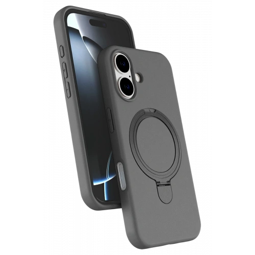 BFS  Apple iPhone 16 Plus Regal Magsafe Standlı Kapak - Titan Gri