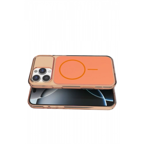 BFS  Apple iPhone 16 Pro Max Bruma Magsafe Kapak - Turuncu