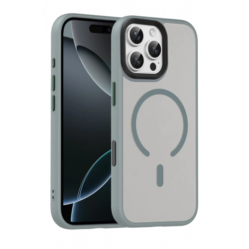 BFS  Apple iPhone 16 Pro Max Megane Magsafe Kapak - Titan Gri