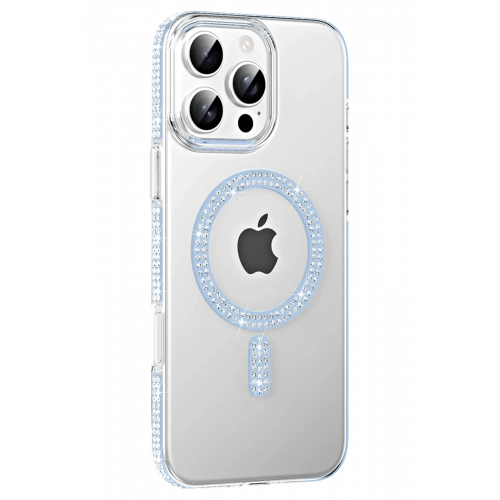 BFS  Apple iPhone 16 Pro Max Move Taşlı Magsafe Kapak - Mavi