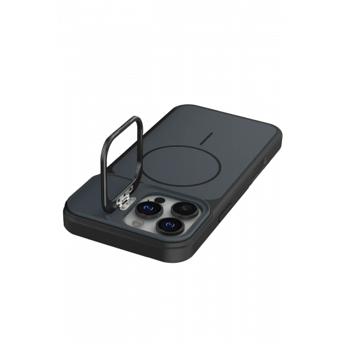 BFS  Apple iPhone 16 Pro Max Pale Magsafe Standlı Kapak - Siyah