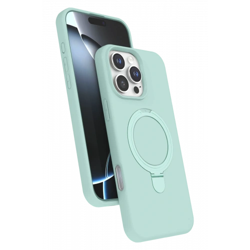 BFS  Apple iPhone 16 Pro Max Regal Magsafe Standlı Kapak - Su Yeşili