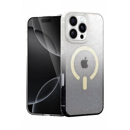 BFS  Apple iPhone 16 Pro Pummel Shiny Magsafe Kapak - Siyah