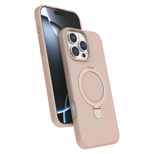 BFS  Apple iPhone 16 Pro Regal Magsafe Standlı Kapak - Çöl Titanyum