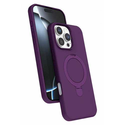 BFS  Apple iPhone 16 Pro Regal Magsafe Standlı Kapak - Derin Mor